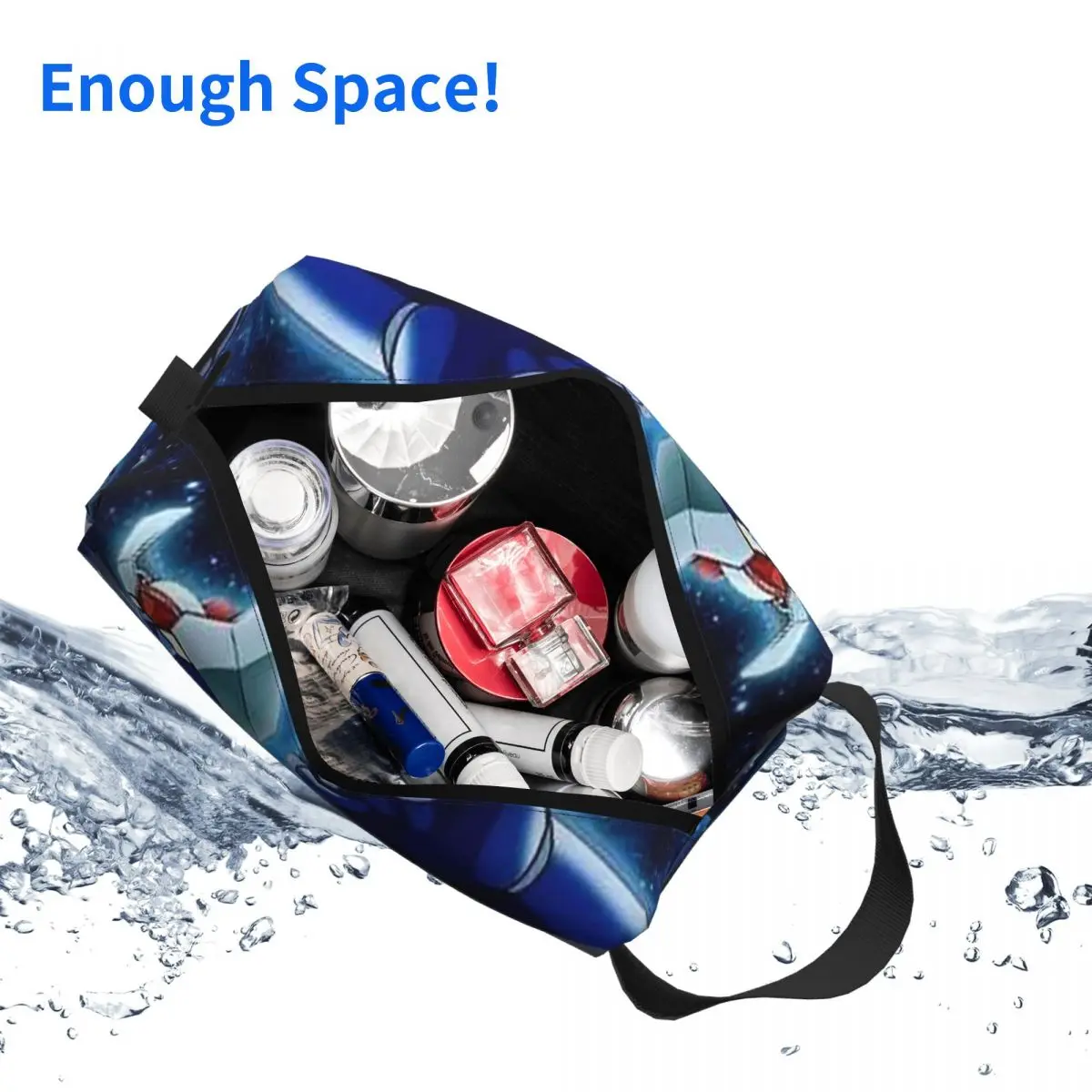 Mazinger Z Mad Robot Grendizer Anime Manga bolsa de maquillaje organizador de cosméticos almacenamiento Dopp Kit artículos de tocador bolsa de cosméticos estuche para lápices