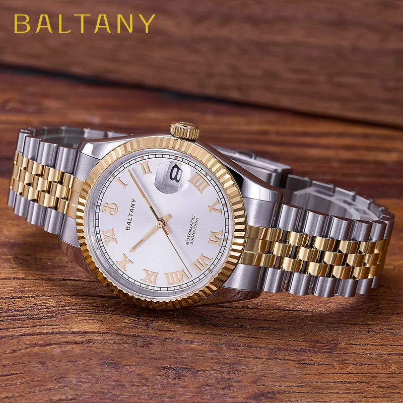 

Baltany 39mm Dress Watches for Men S4094 10ATMWaterproof NH35 Automatic Luxury Watches Man DJ Homage Mechanical Wristwatches Man