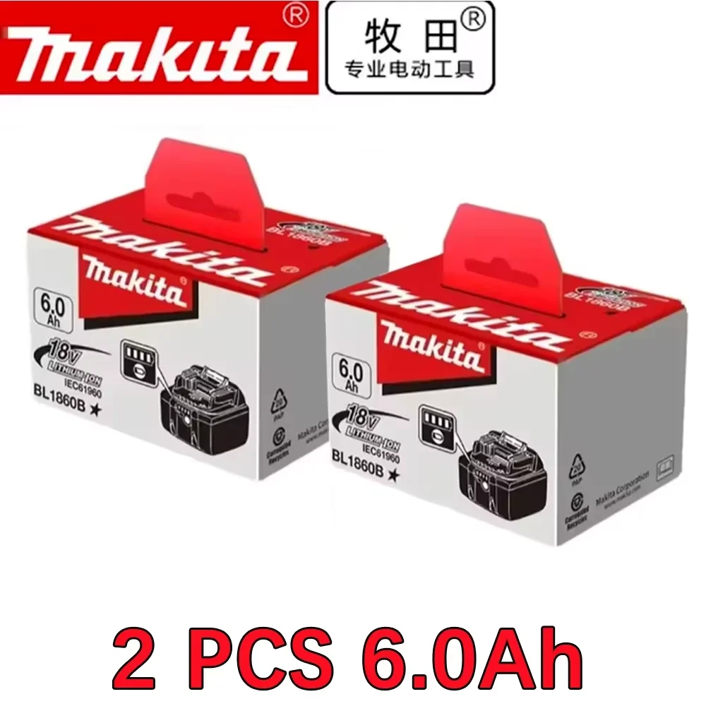BL1850 makita 18v 6.0Ah original battery bl1830 bl1860 bl1850B tool batteries compatible For Makita 18 Volt wireless grinder