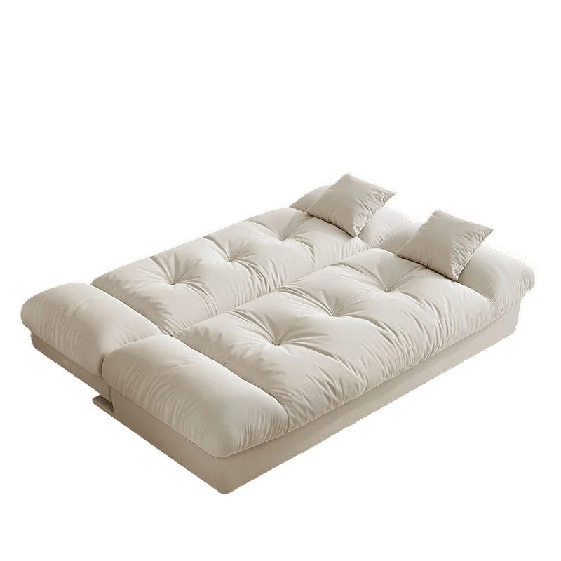 

Cloud sofa bed dual-purpose foldable cream wind small apartment living room bedroom multi-functional down sofa three people