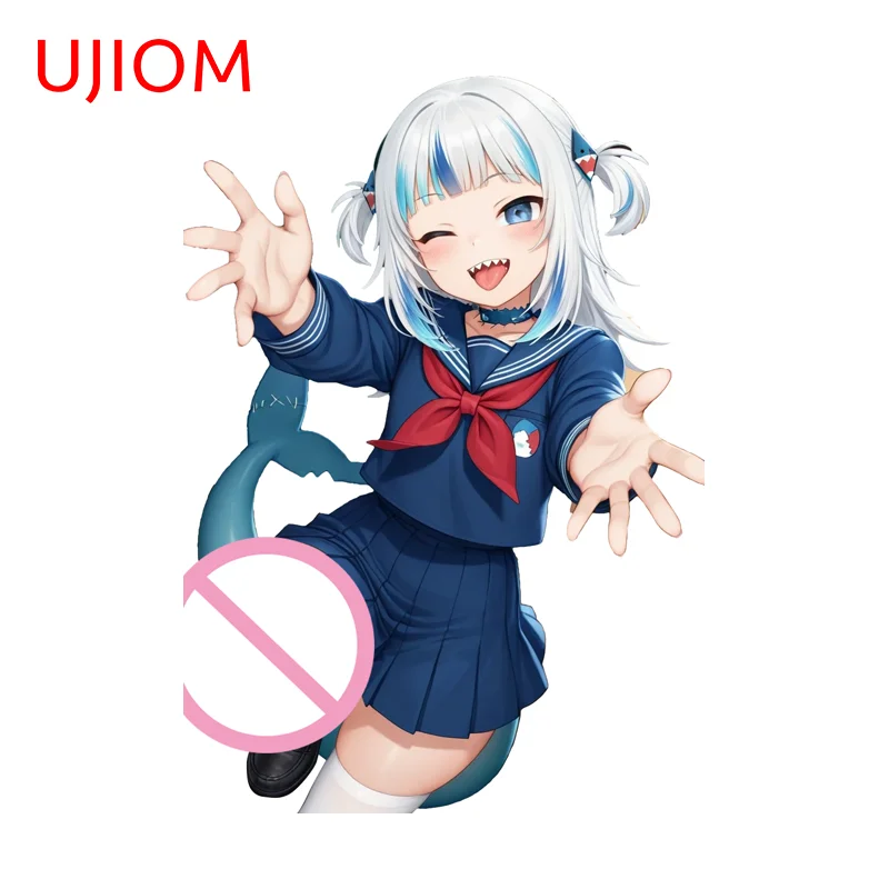 UJIOM Gawr Gura Hololive Trickery Wall Stickers Trendy Game Room Premium Creative Wedding Supplies Decal Home Decorartion Items