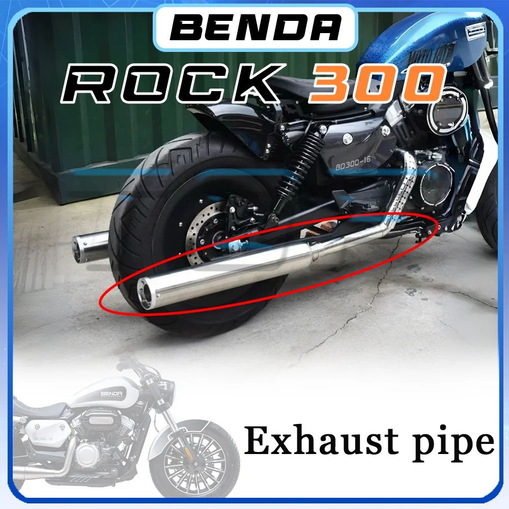 

The dual-output sound waves are deep and resonant BENDA ROCK250/300 Cobra exhaust pipe