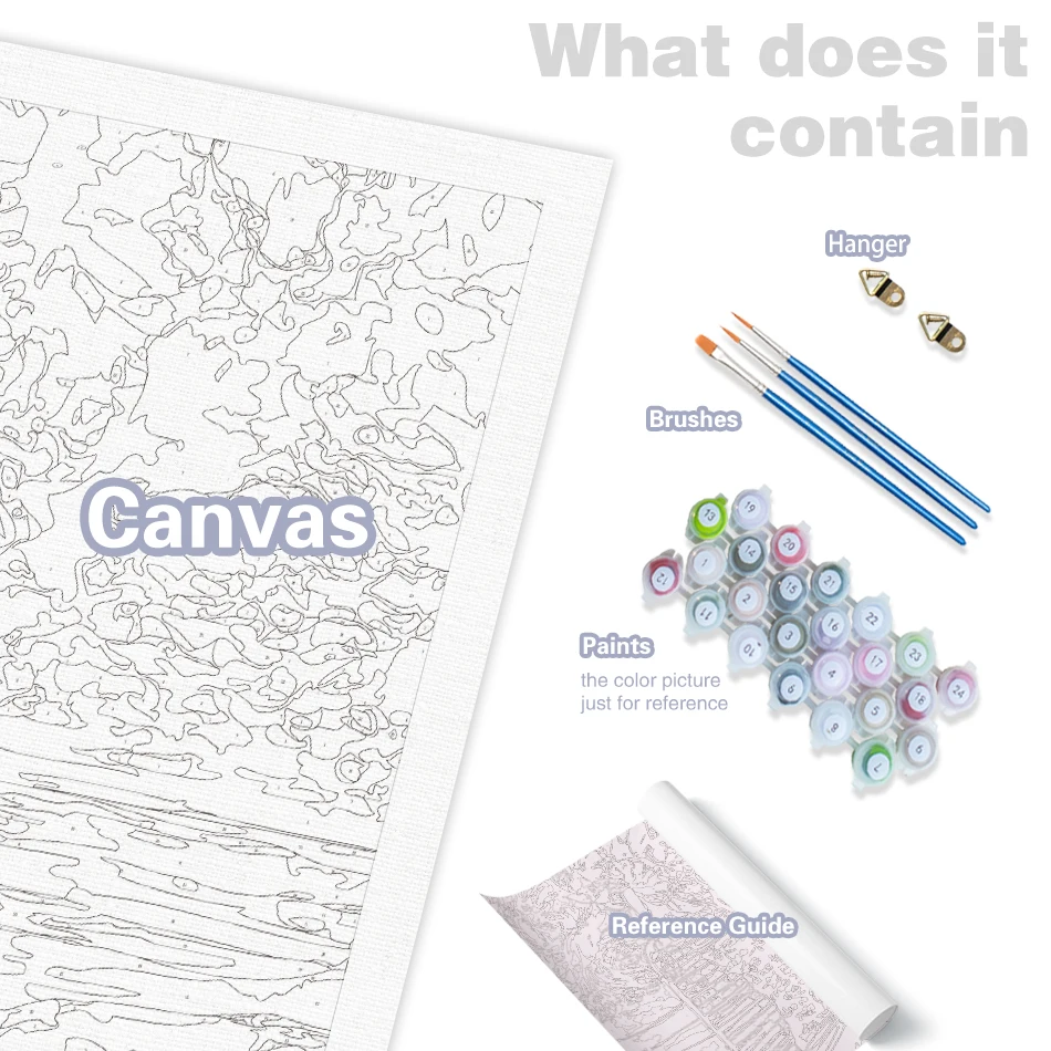 CHENISTORY 40x50 سنتيمتر الطلاء حسب عدد الزهور زهرية الطلاء على قماش صور حسب عدد إطار ذاتي الصنع ديكور المنزل #4