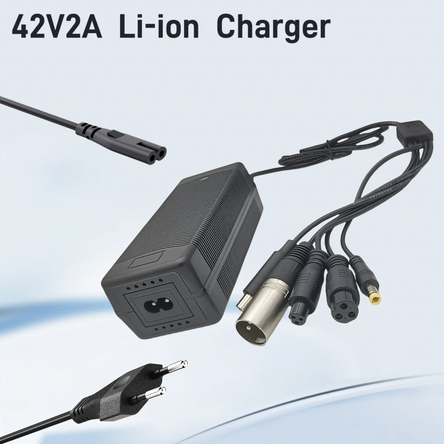 

Зарядное устройство 42 В, 2 А для литий-ионного аккумулятора 36 В GX12 GX16 M365 XLR 5,5*2,5 постоянного тока для литиевого аккумулятора Ebike 36 В 10S