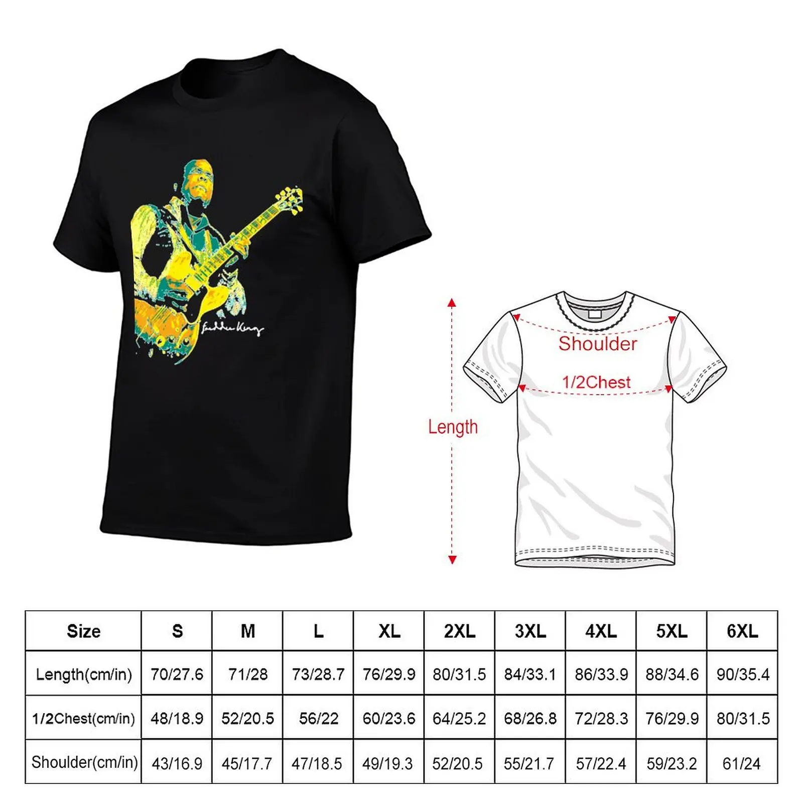Freddie King Freddie King. an American blues guitarist and singer. Fred King. T-Shirt Casual Minimalist Short Sleeve Top