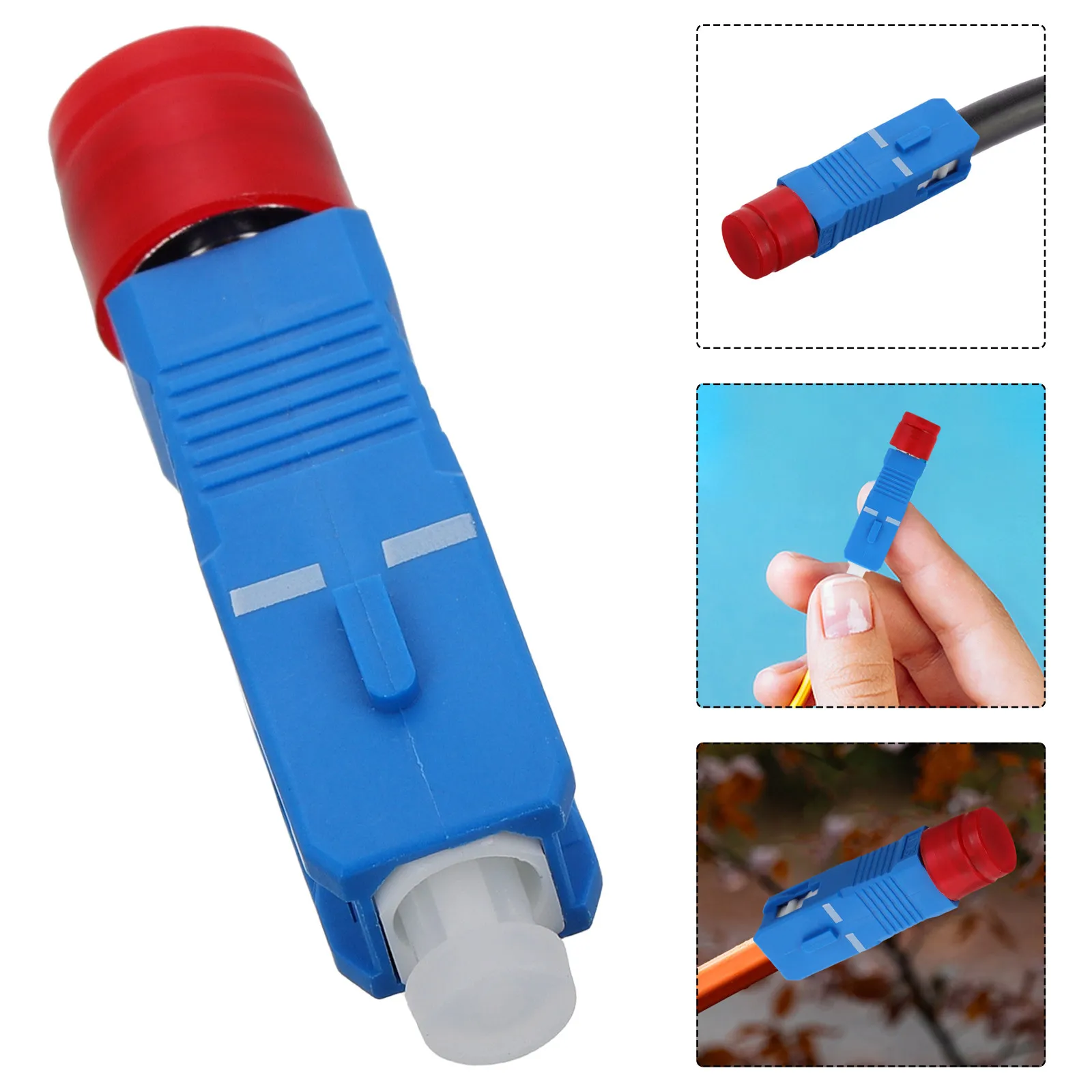 Optical Fiber Adapter Male to Fc Female for Hybrid Converter Network Connector Optical Power Meter Adapter Network Connector