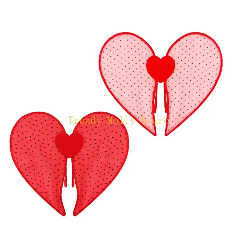 

N5KB Romance Couple Wing Costume Props Breathable Fabric Perfect For Special Event