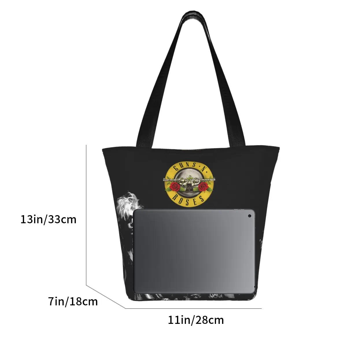 Guns N Roses Tote Bag Merch Stylish For Women Top Handle Bag