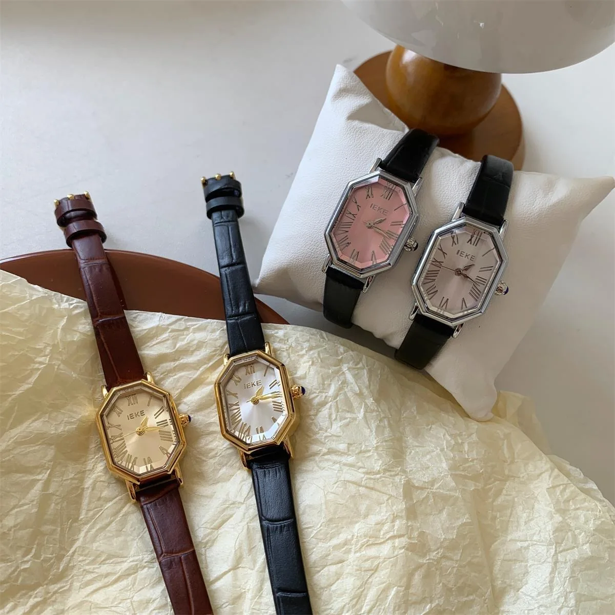 Women Quartz Watch Luxury Clock Fashion Elegant Rose Gold Sliver White Dial Vintage New Orologio Square Reloj Ladies Wristwatch