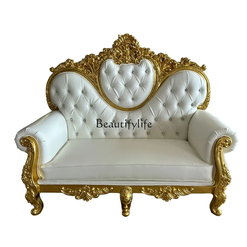 LJYEuropean double sofa hotel KTV club sofa, wedding scene