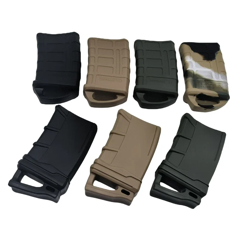 Portable M4 M16 Fast Magazine Holster Rubber Case 5.56 Mag Anti-slip Protective Sleeve Cover Airsoft Gun Cartridge Hunting Gear