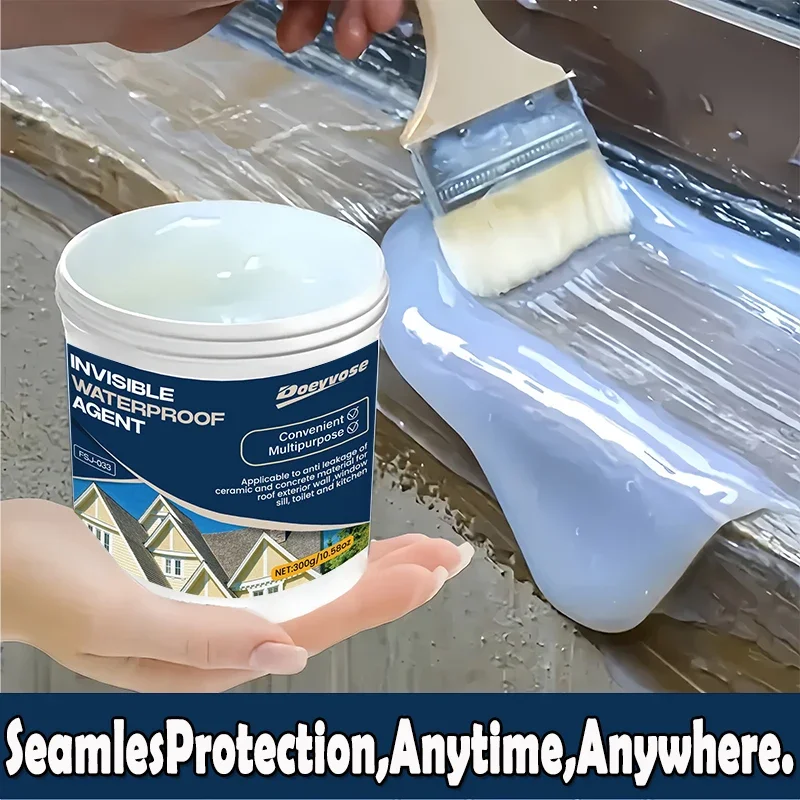 500g，300g，100g Super Transparent  Waterproof Coating Sealant  For Home Roof Bathroom  Leak Repair