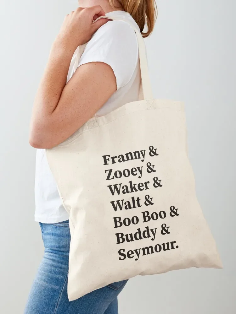 Franny & Zooey & Waker & Walt Boo Boo Buddy Seymour. J.D. Salinger Tote Bag Cloth bags shopper bag women Tote Bag