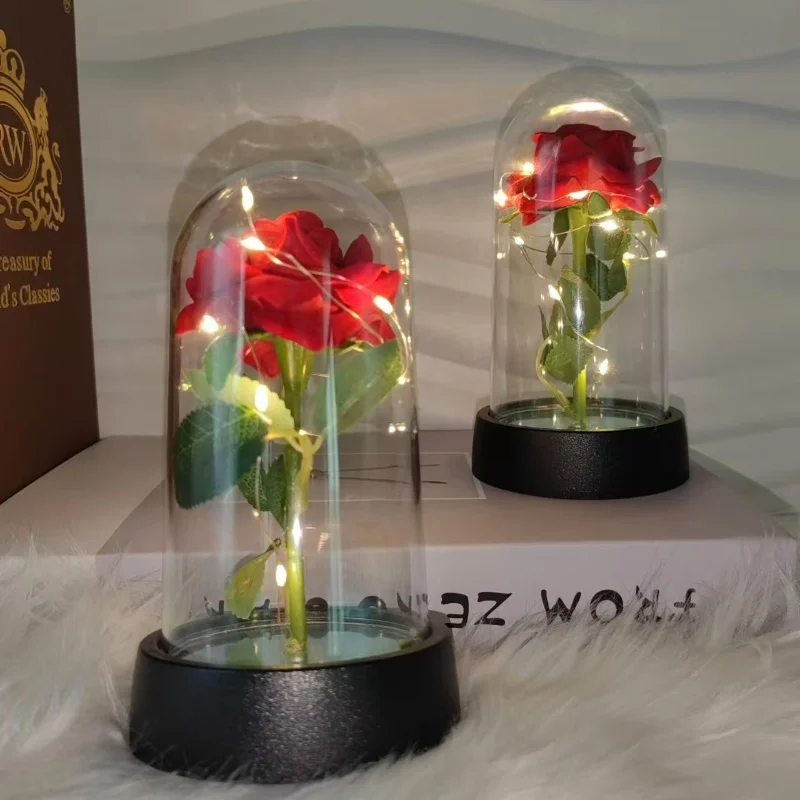 1 Piece LED Light Eternal Rose for Mother's Day, Wedding, Valentine's Day, Anniversary, Christmas, Birthday.