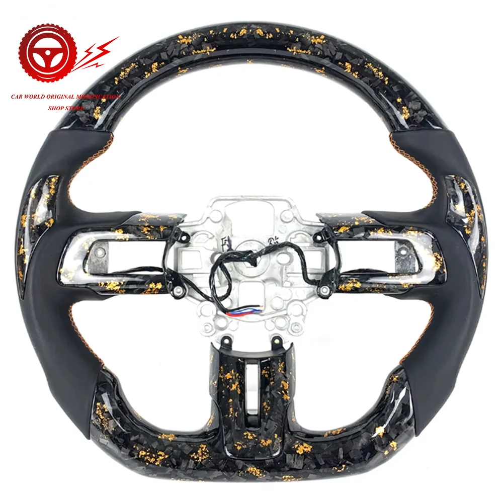 

Forged Carbon for Ford Mustang GT 2015-2023 Customized Carbon Fiber Steering Wheel