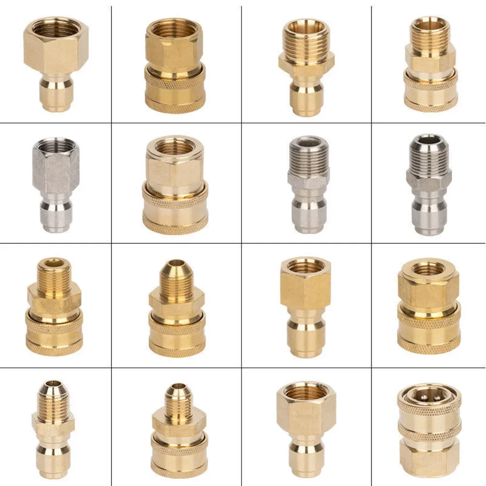 M18 High Pressure Washer Water Pipe 3/8/360 Quick Coupling 1/4 Car Washer Rotating Anti-winding Fine Tooth Joint Fittings
