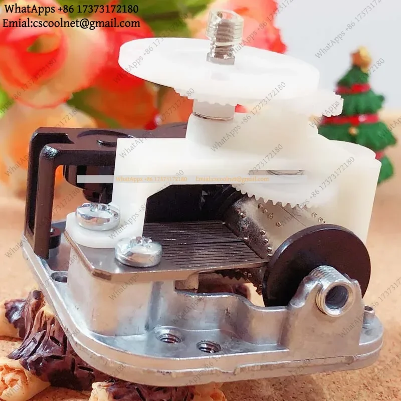 k3 DIY Music Box Mechanism with Rotating Plate Hand Crank Musical Movement Christmas Gift Unusual Present