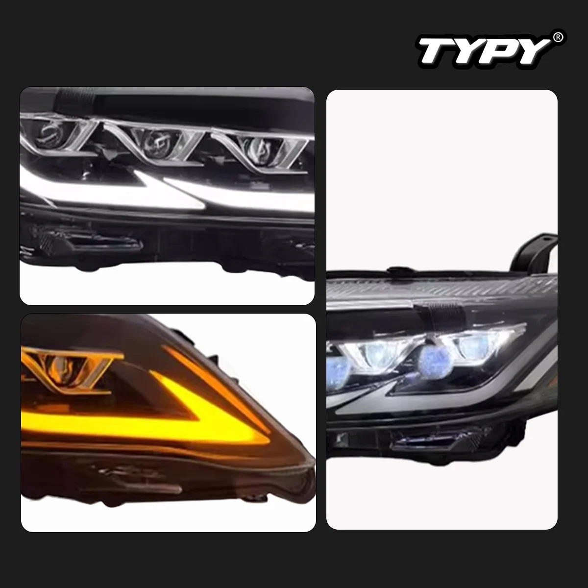 TYPY Car Lights For Toyota Camry US Version Headlight 2009-2011 LED Projetor head Lamp Daytime Running Light Auto Accessories