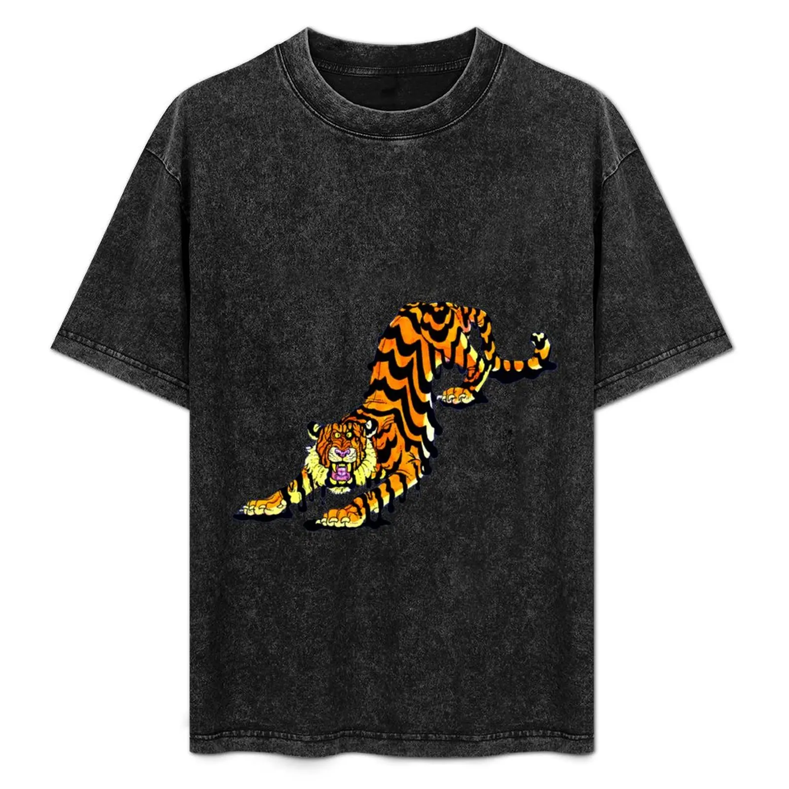 

Stripe Letting T-Shirt Casual Lightweight Short Sleeve Top