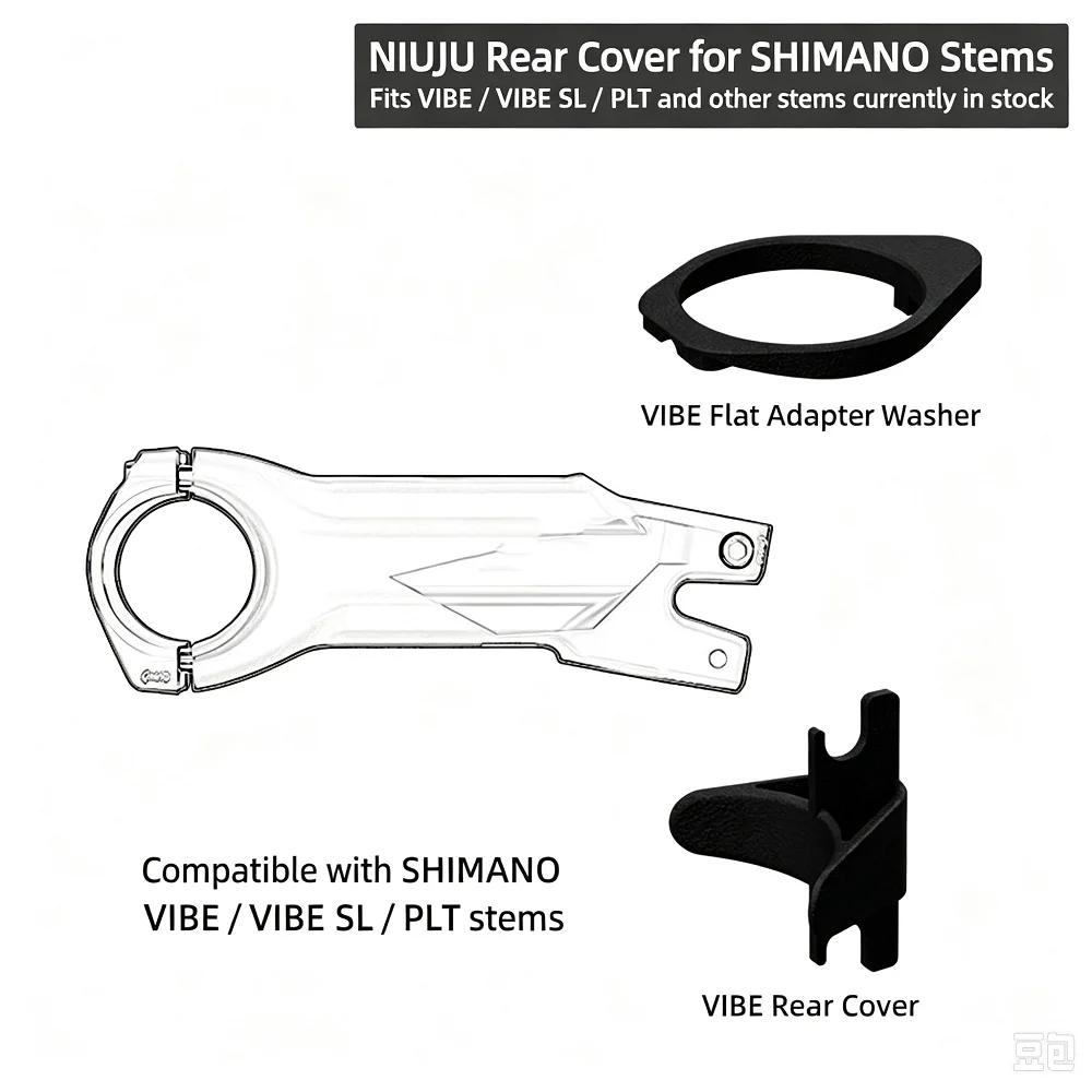 Coverstem Stem Cover Spacer For Shimano PRO VIBE/VIBE SL/PLT OD1/OD2 Aluminium Stem