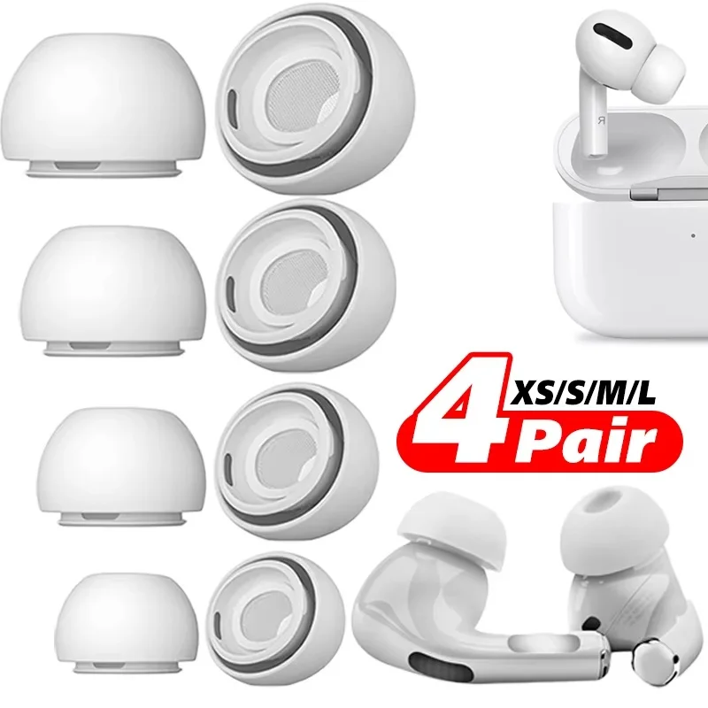 Puntas de silicona para auriculares Apple Airpods Pro 1/2, tapones protectores para los oídos, cubierta para auriculares con reducción de ruido, almohadillas para los oídos para Air Pods Pro 1 2