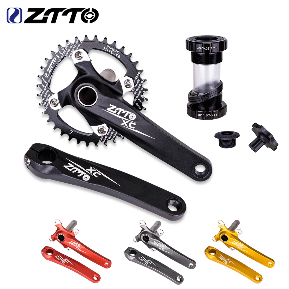 ZTTO MTB 104 BCD Bicycle Crankset Mountain Bike Crank Arm Chain Wheel BSA Bottom Bracket Narrow Wide Chainring 1X System