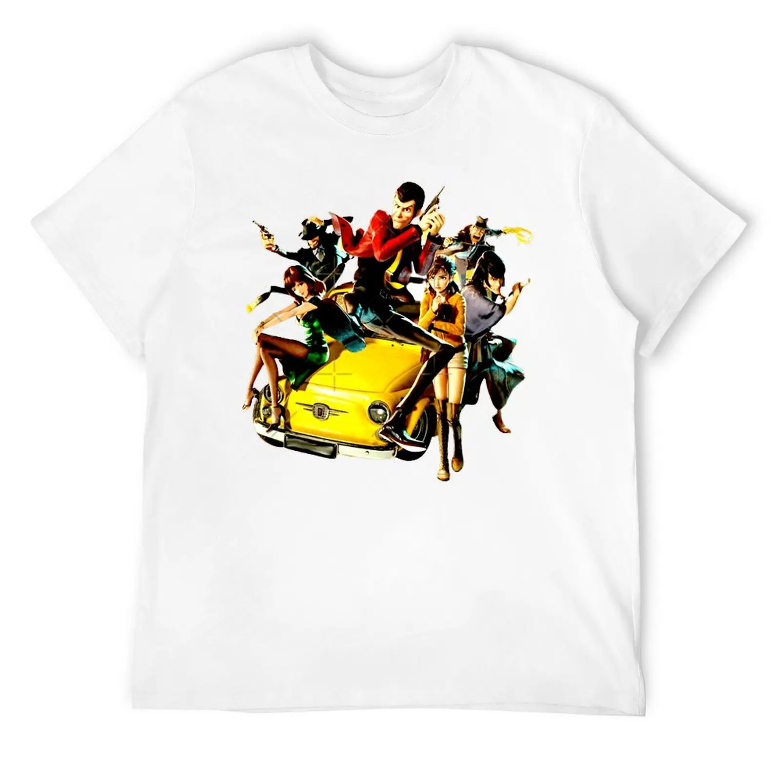 Lupin III Family Monkey Punch 8 Modern Geek Top Quality T-shirts Classic T-shirts Home USA Size