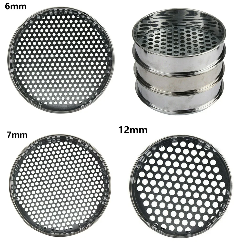 6/7/12mm Garden Plants Soil Sieve Stainless Steel Mesh Soil Sieve Strainer For Fruit Vegetable Plant Planting Gardening Tools