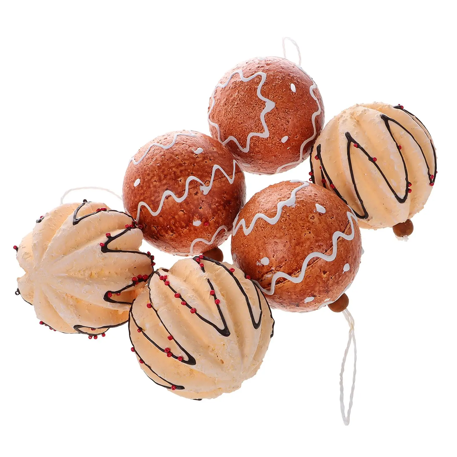 

6PCS Christmas Candy Ball Ornaments Shatterproof Tree Decorations Hanging Ball for Indoor/Outdoor Holiday Christmas Party Decor