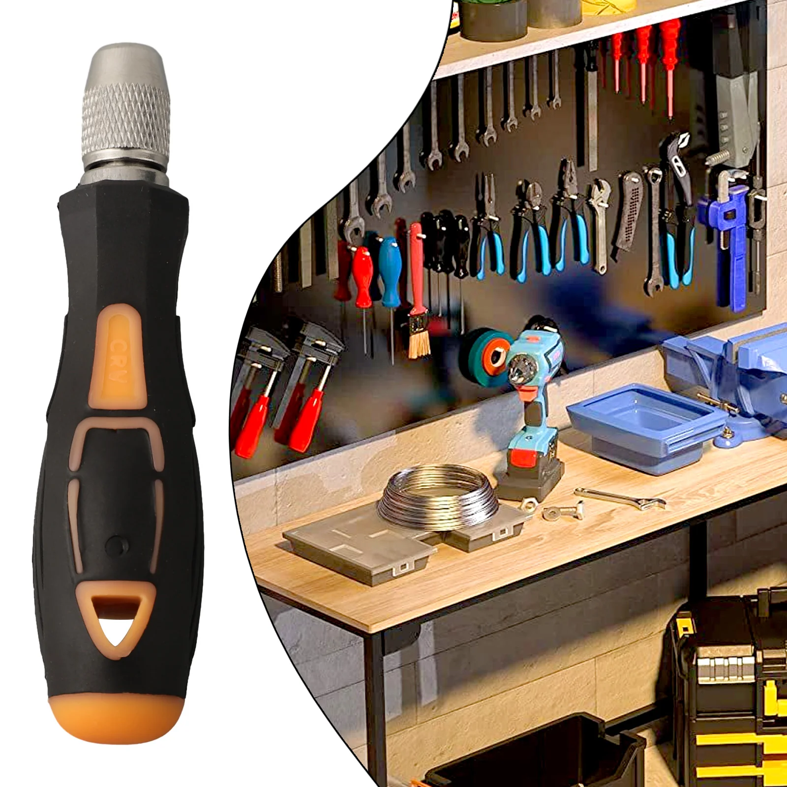 1pcs Round Screwdriver Handle 5mm 6mm Screw Driver Bits Holder Adapter For 801 802 Screwdriver Bit Socket Wrench Power Tool Part