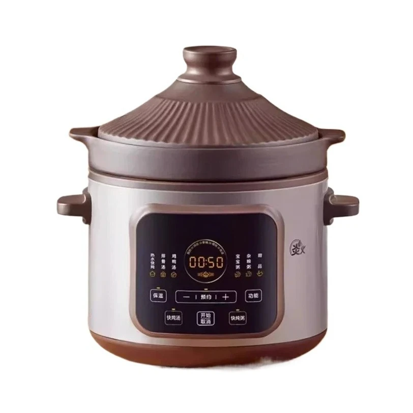 soup pot Electric stew pot household purple sand pot ceramic stew soup porridge boiling stew