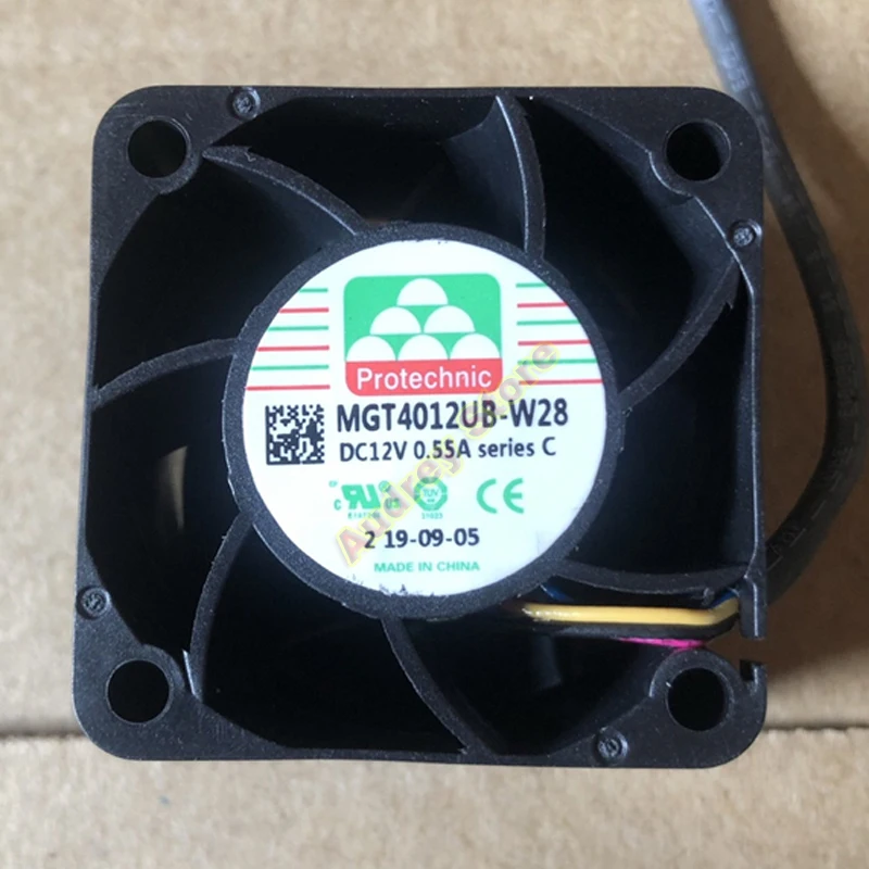 MGT4012UB-W28 12V 0.55A 4028 Ball bearing large air volume PWM cooling fan air blower