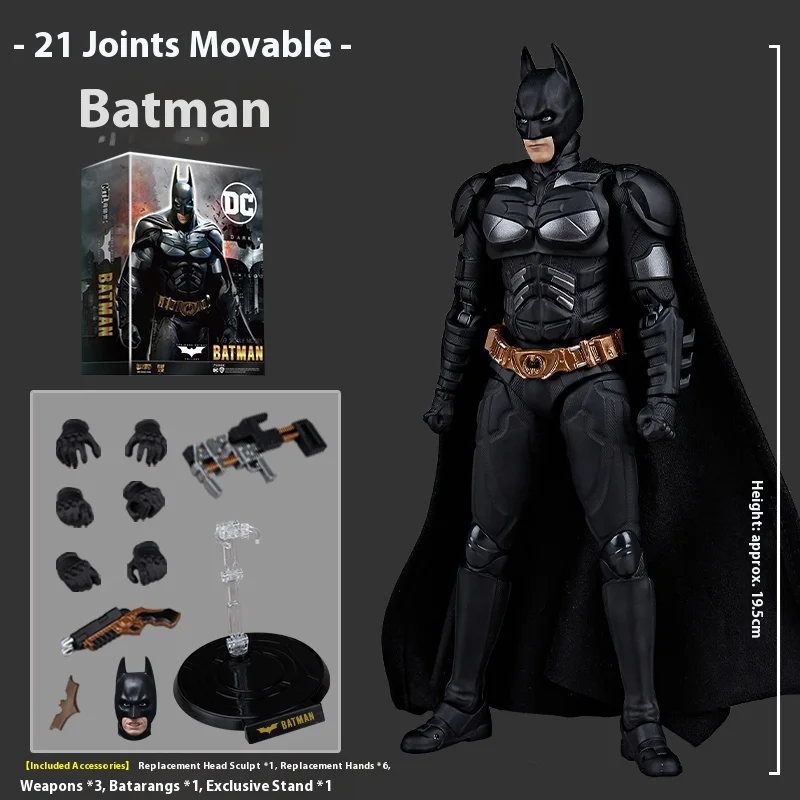 

Высококачественная экшн-фигурка Бэтмена Deluxe Edition DC 1/9, классическая модель фильма, фигурка куклы, подарок на день рождения, игрушки в коробке, в наличии