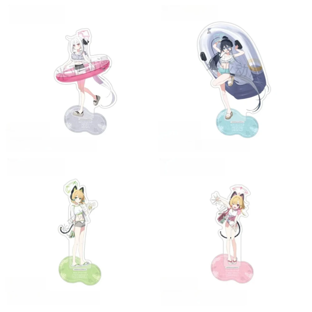 Game Archive Acrylic Figurine Stand Keychian Coffee Shop Series Signboard Brooch Badge Pin Postcard Decoration Collect Ornament