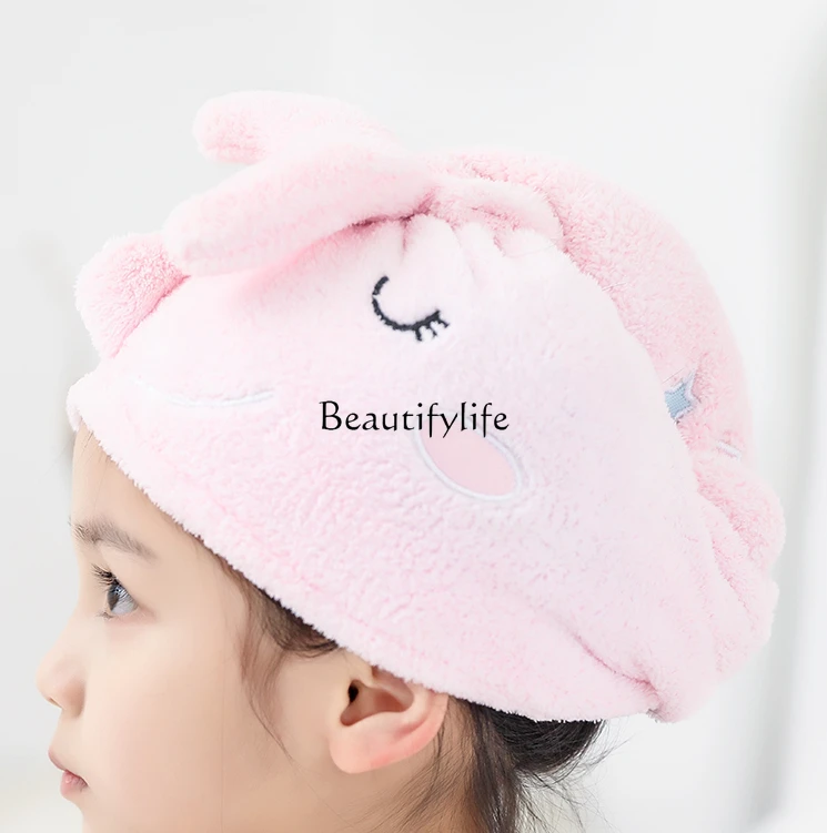 

Hair-Drying Cap Super Water-Absorbing and Quick-Drying Thickened Delicated Headcloth Hair Wiping Towel