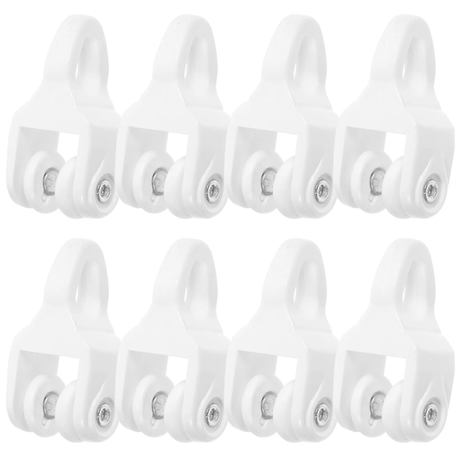 30 قطعة الستار المسار الناقل الإنزلاق بكرات بولي كلوريد الفينيل حبة الصامت Abs السلس الستائر السكك الحديدية انزلاق طائرة شراعية للمنزل فندق مكتب دش