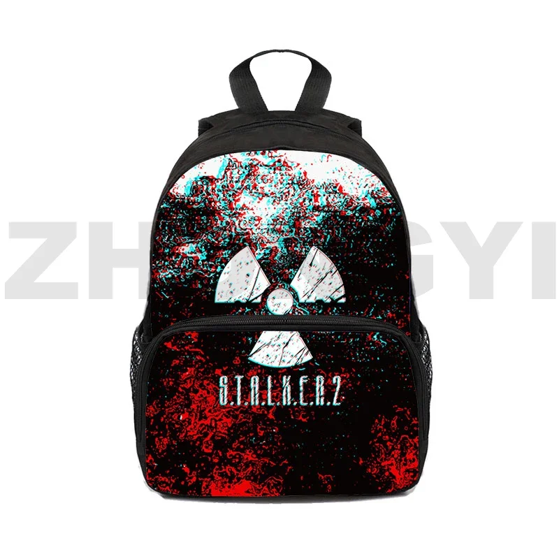 Jogo de mini-saco s. t. a. l. k. e. r. 2 mochilas para a escola adolescentes meninas 3d anime stalker 2 coração de arma bookbag 12/16 Polegada para crianças