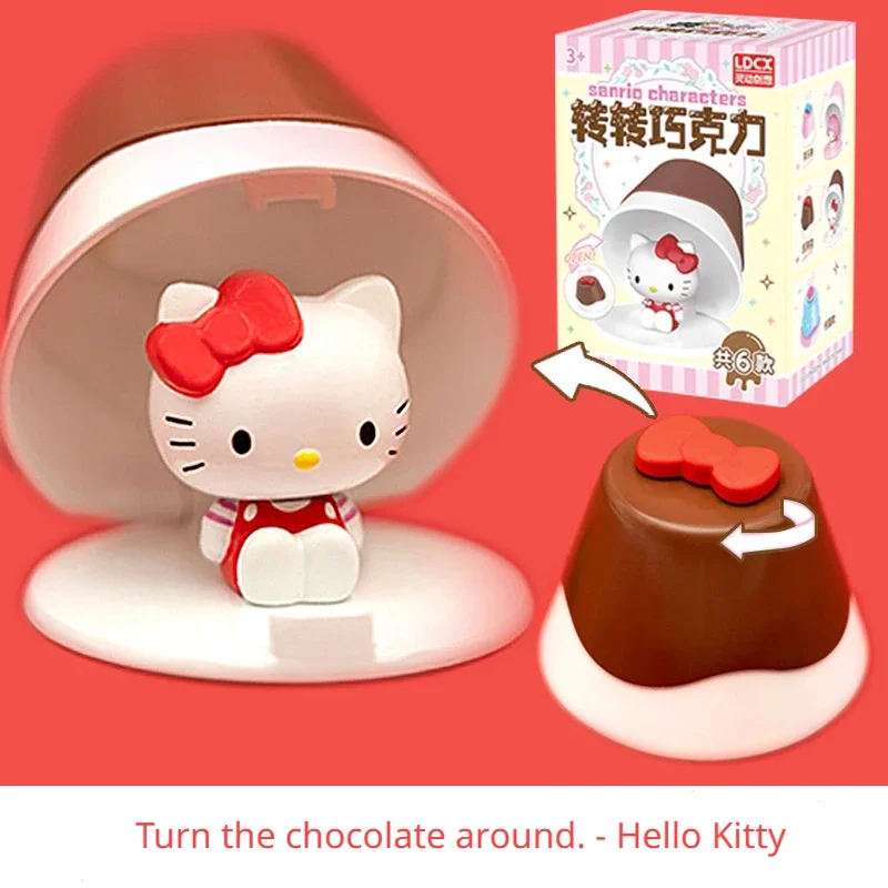 Sanrio spinning chocolate blind box around the Tamagotchi dog Melody Kitty cute cartoon gifts