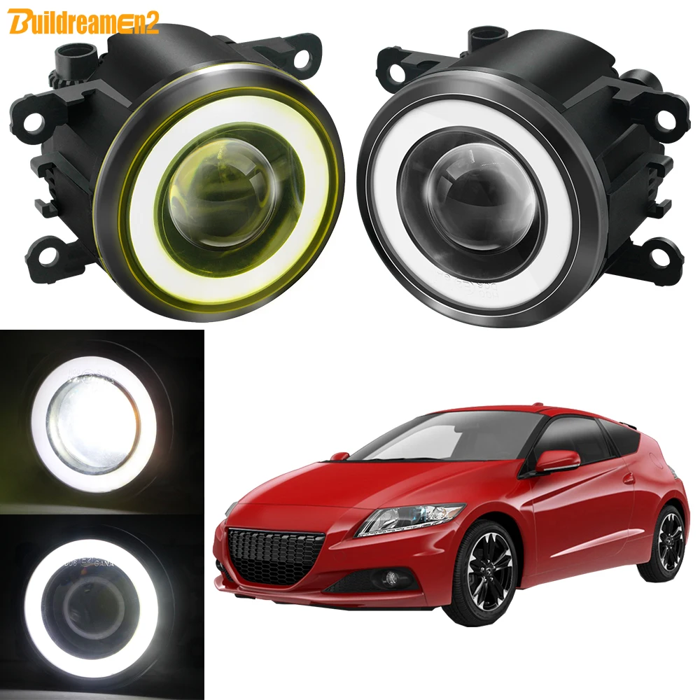 2 Pieces 30W H11 Car Front LED COB Fog Light with Angel Eye DRL Fog Daytime Running Lamp For Honda CR-Z CRZ 2013 2014 2015 2016