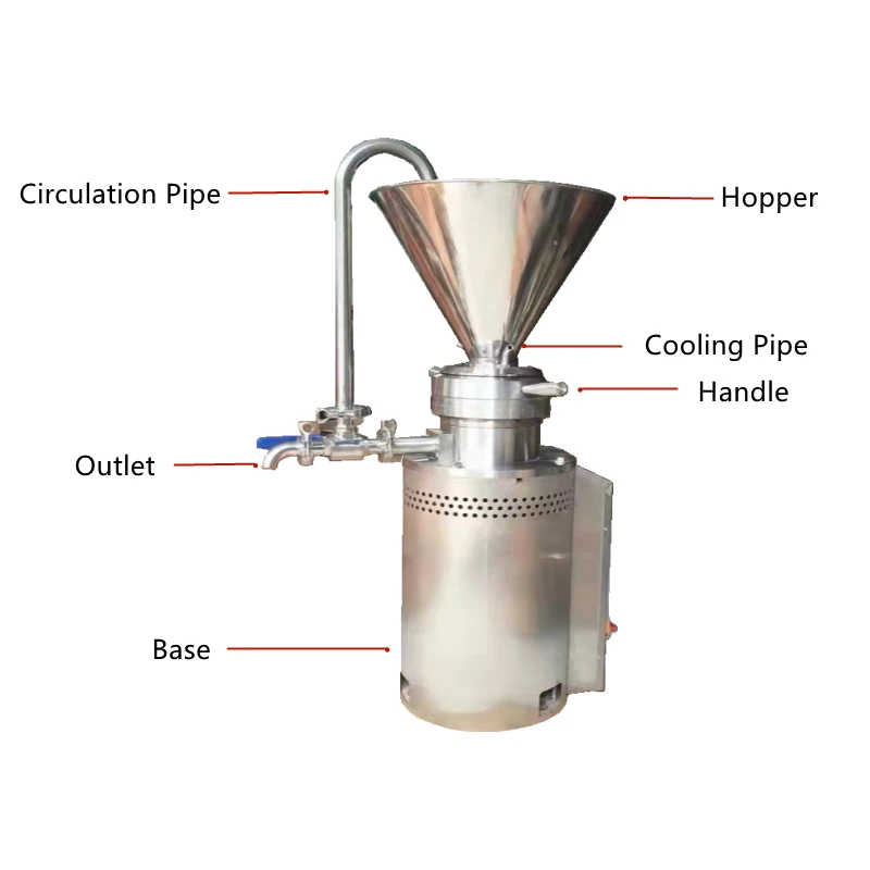 Multifunctional Vertical Colloid Mill Syrup Raw Material Homogenizer Mill