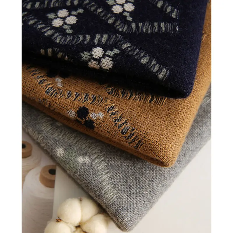 2023 nuova moda autunno e inverno semplice girocollo piccola fragranza temperamento contrasto colore Casual allentato maglia a strati gilet