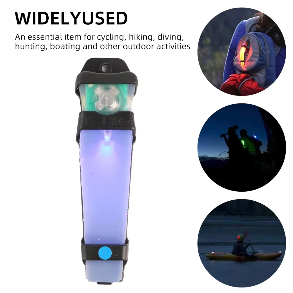 Luce per casco tattico BOOIU - Lampada per segnaletica identificativa |   Flash di sicurezza e segnale SOS |   Attrezzatura di sopravvivenza per escursionismo da caccia