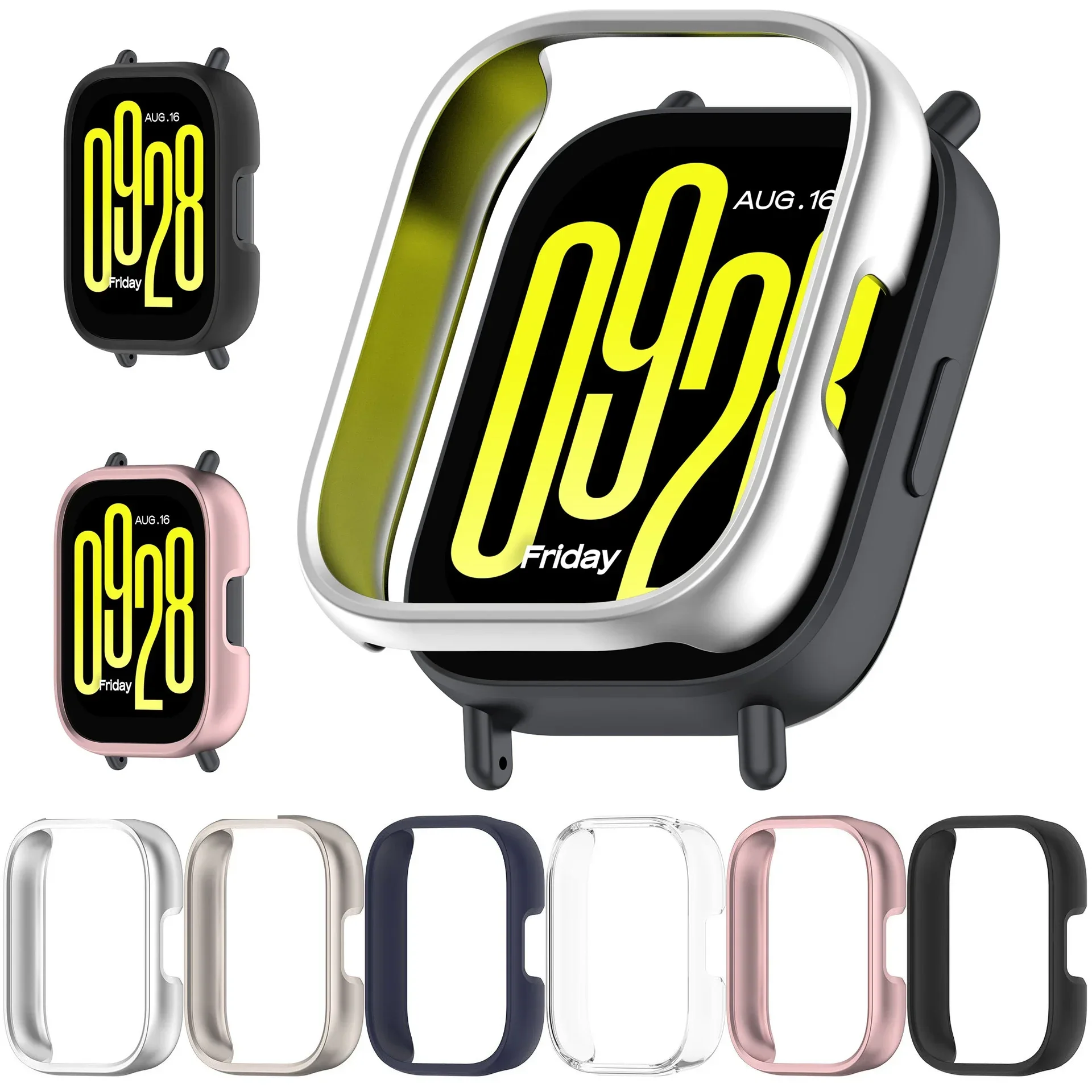 

Чехол для ПК для Xiaomi Redmi Watch 5, активный матовый чехол, защитный полый бампер для Redmi Watch 5 Lite, аксессуары для умных часов