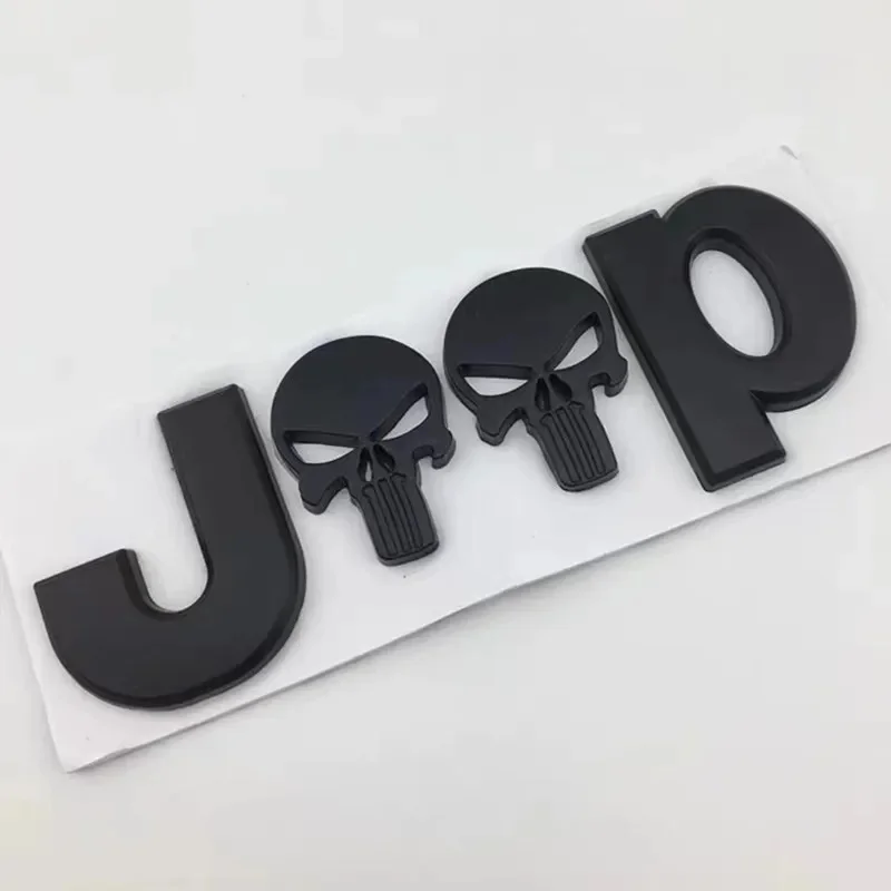 Emblema de Metal 3D con Logotipo de Jeep para Wrangler Sahara Grand Cherokee, Accesorios de Modificación Exterior para Capó, Maletero y Guardabarros