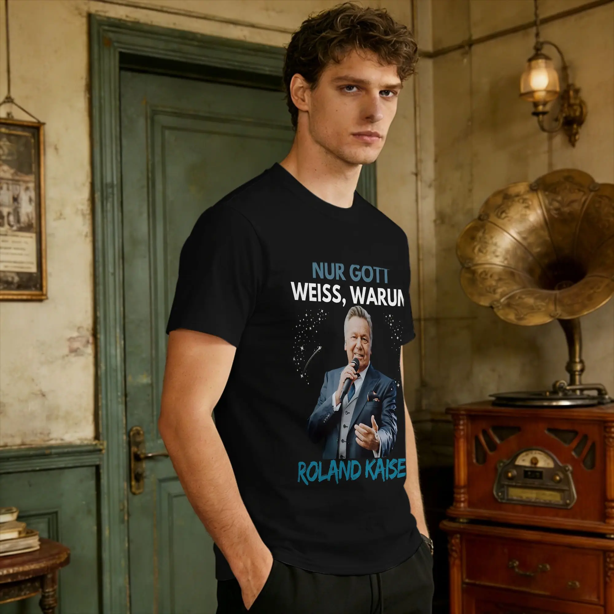 Oversized T Shirt Summer Roland Kaiser Festival Novelty T-Shirts Eurovisions Pure Cotton Tshirt for Men's Y2K Fun Top Tees