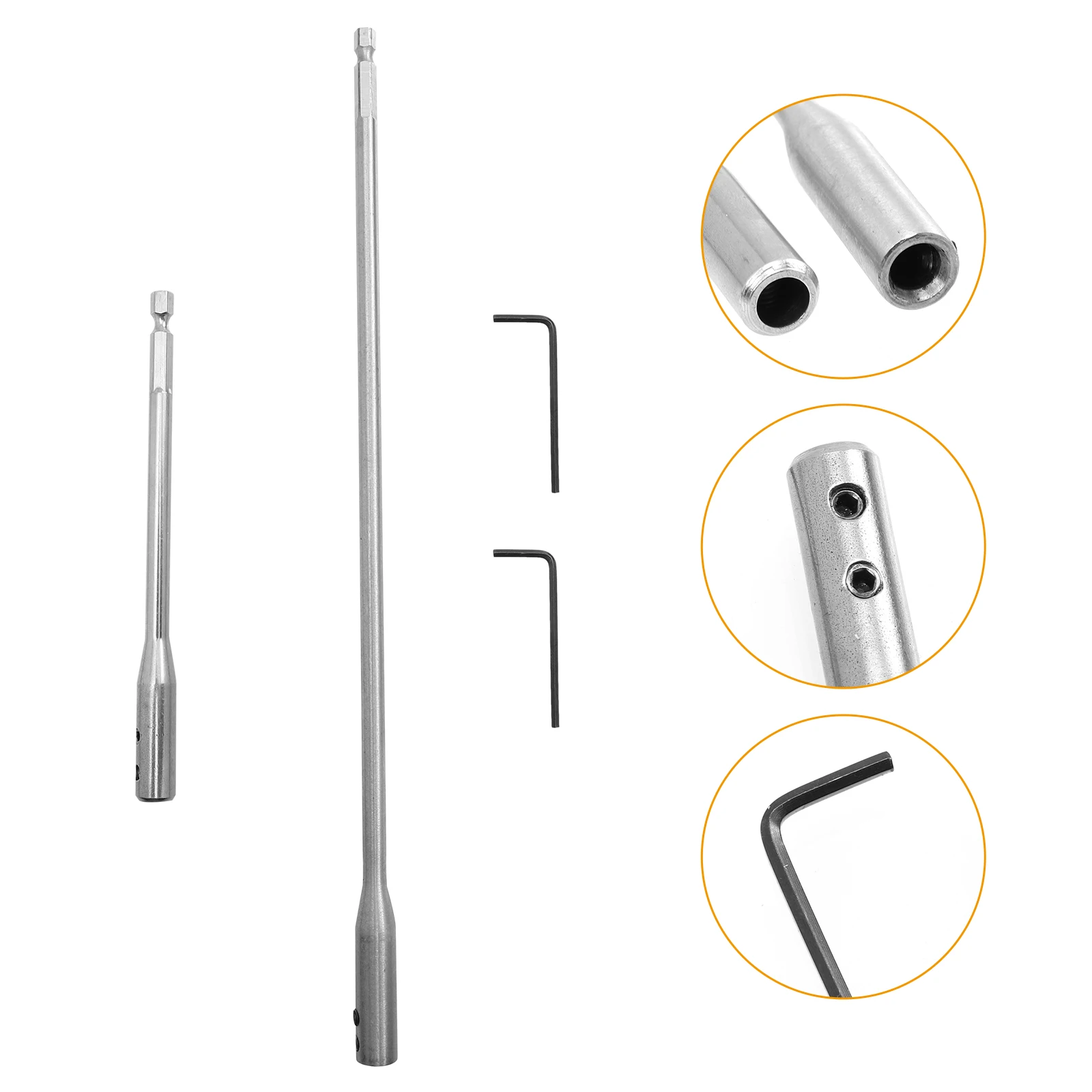 1 set 1 Drill Extension Rod Set Drill Bit Extender For Hard-To-Reach Screws Bit Extension Bar Set Hand Tool For