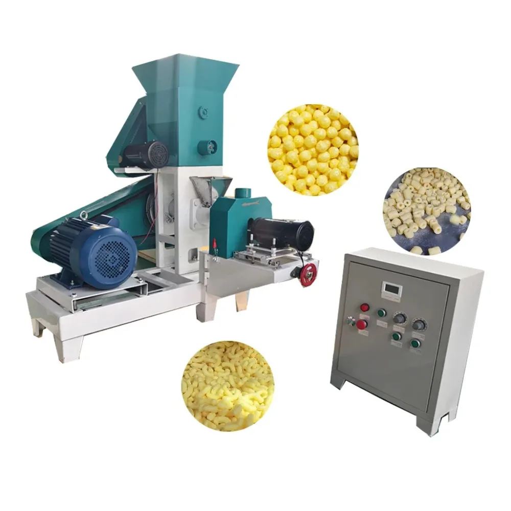 380V Corn Extruder Machine Maize Rice Puffing Snack Food Maker Rice Corn Puff Machine Puffed Corn Snacks Making Machine HJ-DGP50