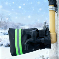 1Pc Waterproof Outdoor Faucet Freeze Protector with Reflective Strips Insulated Cover for Fire Hydrant Hose Bib