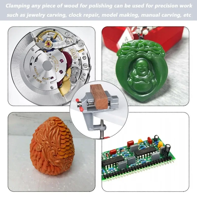 

DIY ремесленная форма, фиксированный инструмент для ремонта, плоскогубцы, ювелирные изделия, электроника, небольшой верстак для хобби, портативный мини-настольный тиски, зажим для стола, винт