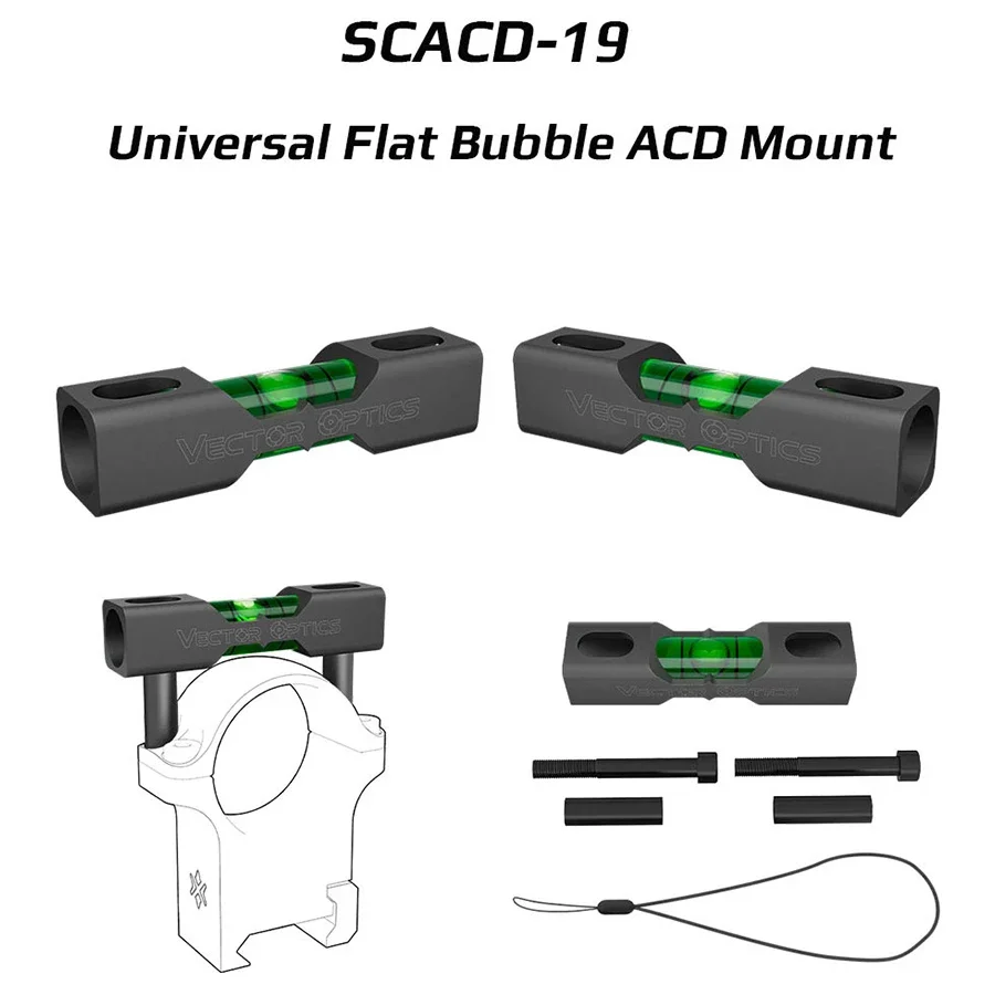 Vector Optics Universal Bubble Level Mount Hunting Scope Flat Anti Cant Device Be Used On Picatinny Rail & Scope Ring Mounts